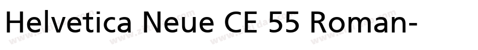 Helvetica Neue CE 55 Roman字体转换